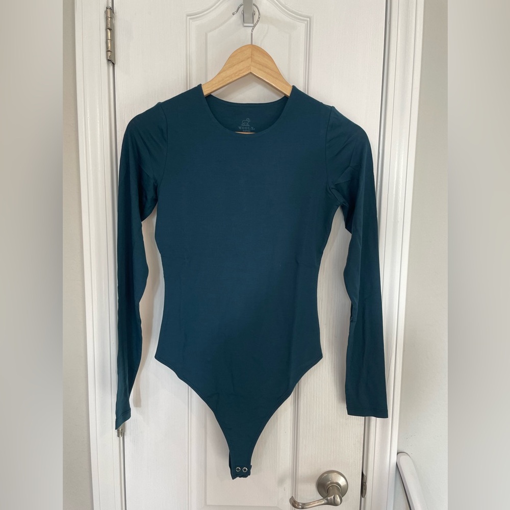 Woolx Sophia Teal XS Body Suit Long Sleeve